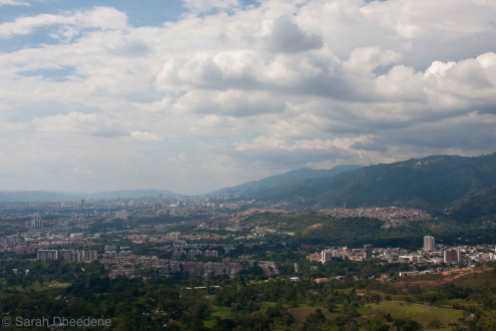 Bucaramanga from the sky.